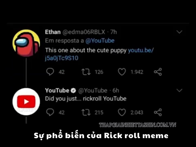 Sự phổ biến của rick roll