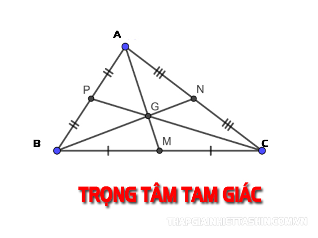 Tam giác ABC có trọng tâm tam giác là điểm G 